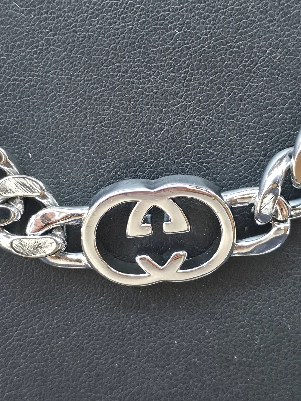 Gucci Interlocking G Gourmette/Cuban Link Chain